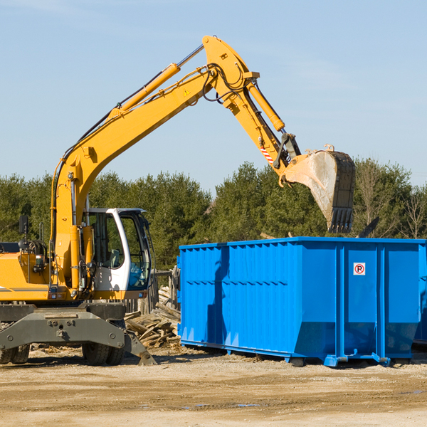 can i choose the location where the residential dumpster will be placed in Reelsville IN